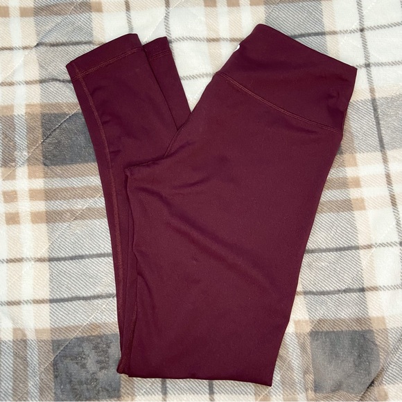 90 Degree By Reflex Pants - 90 DEGREE BY REFLEX PURPLE WORKOUT LEGGINGS